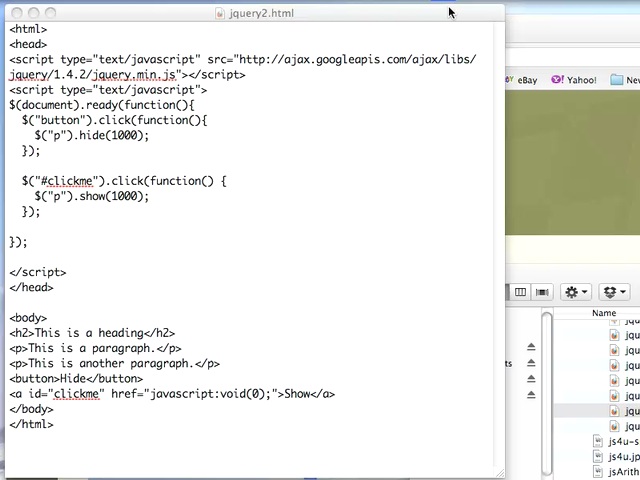 JQuery Effects