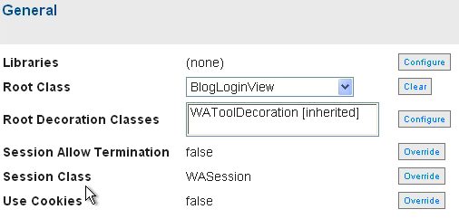 Application Configuration