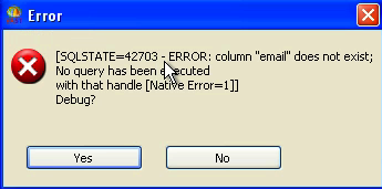 Default Error Handling