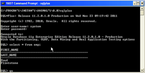 sqlplus