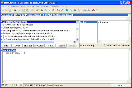 In the Debugger