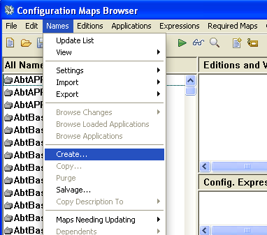 Create a Config Map