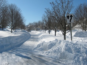 back exit from neighborhood