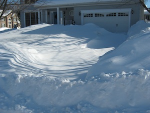 uncleared driveway