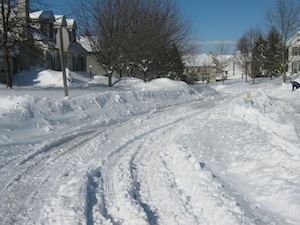 Traffic calming and snow