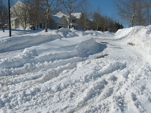 Traffic calming and snow